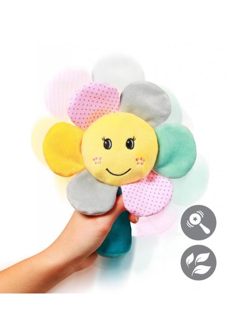 BabyOno csörgõ Rainbow flower plüss virág 609