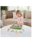 VTech 80-613647 dzsungel állati puzzle, környezetbarát játék + 18 hónap, FSC tanúsított fából készült ESP verzió-német és angol nyelvű