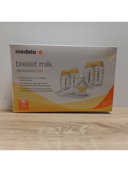 Medela Calma Szett Store & Feed – Anyatejes palackok, Calma etetőfejjel és anyatejtároló zacskóval