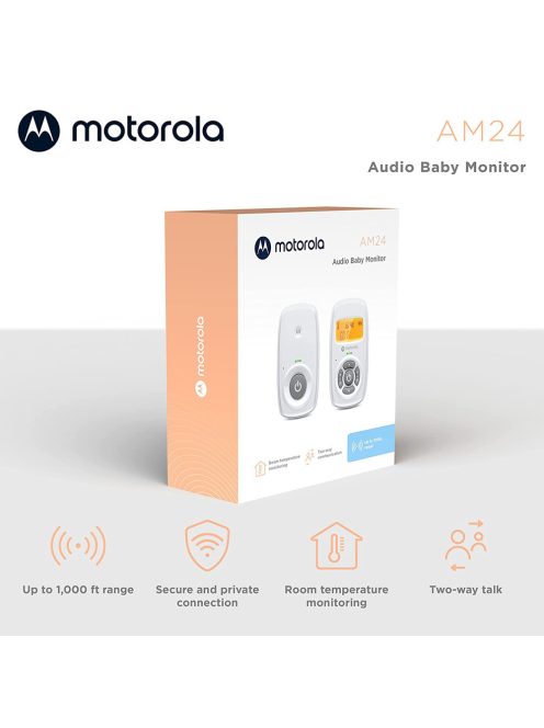 Motorola bébiőr audio kétirányú LCD kijelzővel AM24