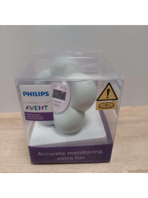 Philips Avent digitális babaszoba és babafürdőhőmérő, vízálló és pontos hőmérsékletmérés (‎SCH480/00 modell)