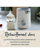 Tommee Tippee Easywarm cumisüveg melegítő és elektromos üvegek, néhány perc alatt felmelegíti a cumisüvegeket, automatikus időzítő, egy számlap, fehér