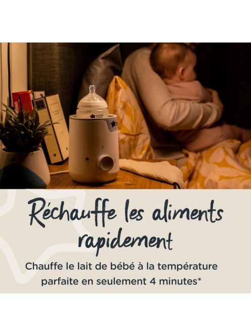 Tommee Tippee Easywarm cumisüveg melegítő és elektromos üvegek, néhány perc alatt felmelegíti a cumisüvegeket, automatikus időzítő, egy számlap, fehér