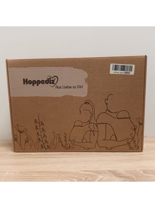 Hoppediz Hop-Tye 4 az 1-ben babahordozó újszülötteknek születésüktől fogva - Félcsatos hordozó szövetpántokkal - 20 kg-ig együtt nő a gyermekével - Design Djerba