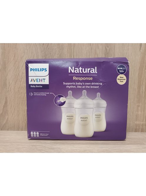 Philips AVENT cumisüveg Natural Response 260ml 3db-os OUTLET termék