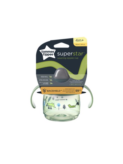 Tommee Tippee itatópohár - Superstar Weaning Sippee Cup csőrös 190ml 4hó zöld