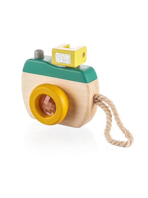 Zopa fa játék fényképezőgép zöld/sárga