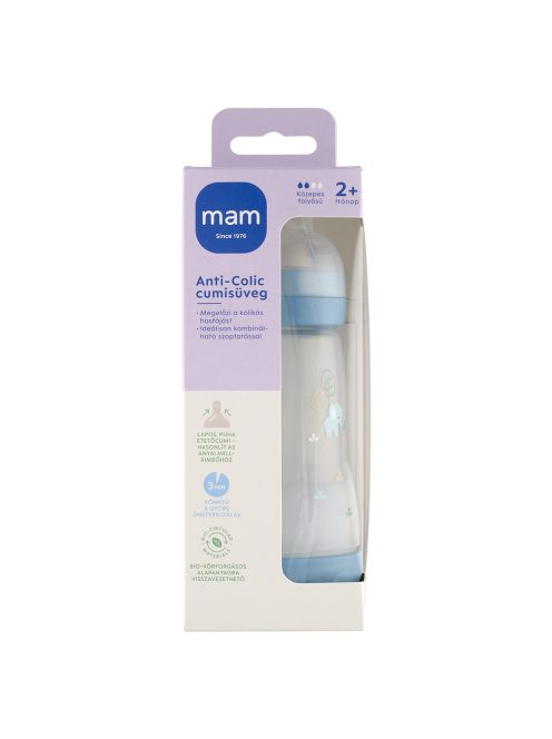 MAM cumisüveg Anti-Colic Matt 260ml fiús