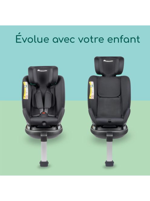 Bebeconfort EvolveFix Plus i-Size, 360-as autósülés, Outlet termék,  0-12 év, 40-150 cm, ISOFIX autósülés, 10 fejtámla helyzet, 4 dőlésszög, oldalsó ütközés elleni védelem, fekete 