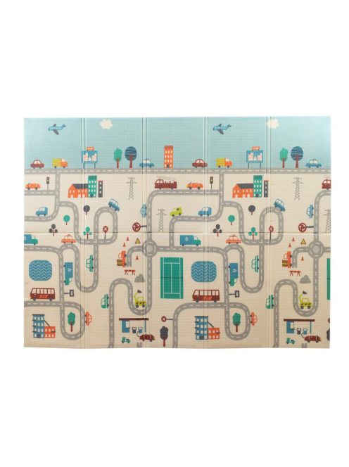 Play To habszivacs játszószőnyeg-Multifunkciós város 150×200 cm