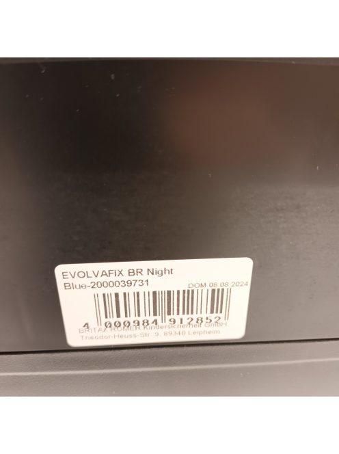 BRITAX RÖMER EVOLVAFIX gyerekülés Isofix-szel 76-150 cm-es (i-Size), 15 hónapos - 12 éves korig, éjszakai kék. Outlet termék