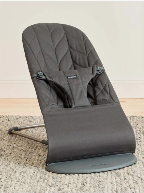 BabyBjörn Babywippe Bliss Woven Baby Rocker pihenőszék– Dark Grey Frame