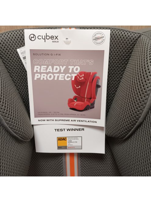 CYBEX Gold Solution G i-Fix Plus Gyermek autósülés Isofix-szel és anélkül, Outlet termék, kb. 3-12 év (100-150 cm), kb. 15-50 kg, lávaszürke