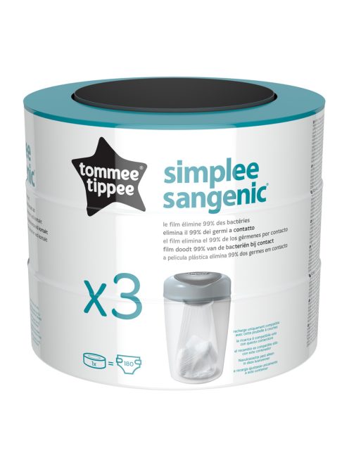 Tommee Tippee utántöltõ Sangenic Simplee 3 db-os