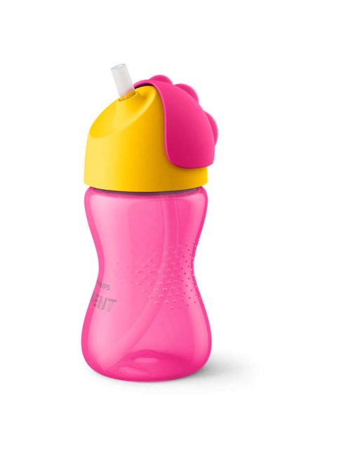 Philips Avent itatópohár rugalmas szívószállal 300 ml, 12hó-lányos