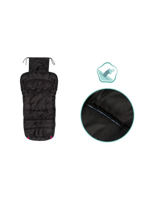 Fillikid Eco Big bundazsák babakocsiba-pink-fekete