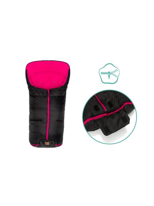 Fillikid Eco Big bundazsák babakocsiba-pink-fekete