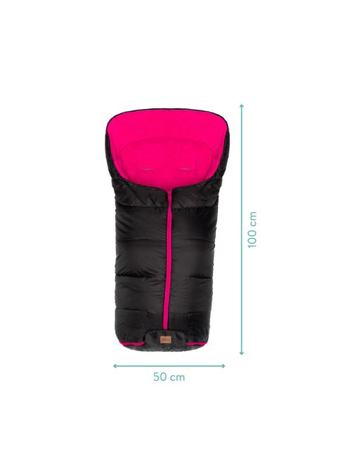 Fillikid Eco Big bundazsák babakocsiba-pink-fekete