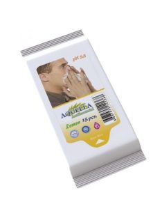 Aquella nedves törlõkendõ Antibacterial Lemon 15 db