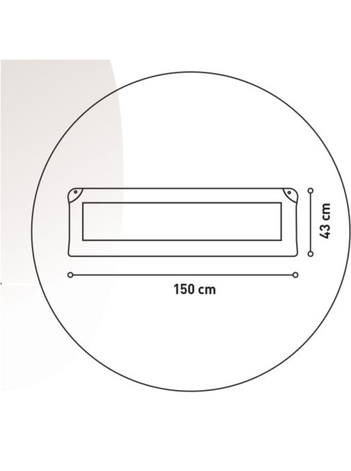 Leesésgátló 150 cm-es-White