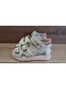 Asso lányka bőr szandál fehér-virágos 24-es méret