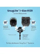 Graco Snuglite i-Size 40-75cm babahordozó,  fekete szìnű OUTLET termék