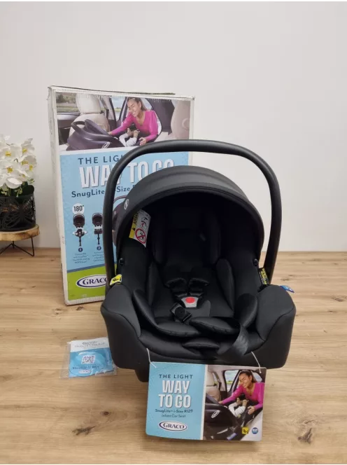 Graco Snuglite i-Size 40-75cm babahordozó,  fekete szìnű OUTLET termék