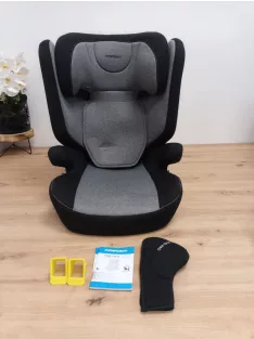   Foppapedretti Time i-Size 100-150cm Isofix gyerekülés, fekete-szürke OUTLET termék