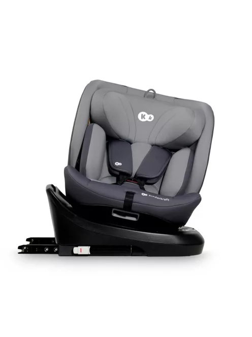Kinderkraft I-Grow 2 Pro i-Size 40-150cm Isofix 360°gyerekülés fekete- szürke OUTLET termék