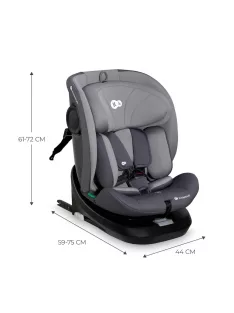   Kinderkraft I-Grow 2 Pro i-Size 40-150cm Isofix 360°gyerekülés fekete- szürke OUTLET termék