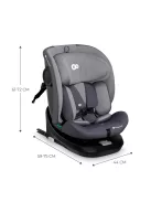 Kinderkraft I-Grow 2 Pro i-Size 40-150cm Isofix 360°gyerekülés fekete- szürke OUTLET termék