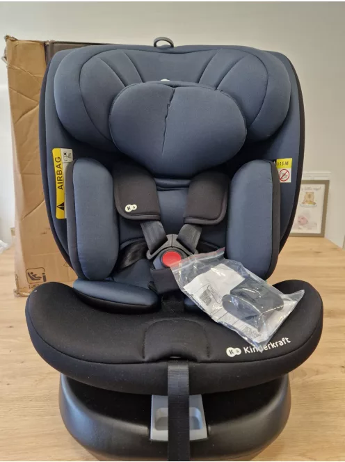 Kinderkraft I-Grow 2 Pro i-Size 40-150cm Isofix 360°gyerekülés fekete- szürke OUTLET termék