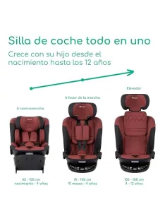  Bebeconfort RevolveFix 360 i-Size autósülés, 360°-ban forgatható, 0–12 év, 40–150 cm, ISOFIX gyerekülés, bordó szìnű OUTLET termék