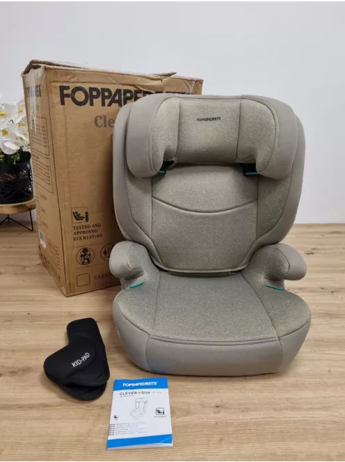 Foppapedretti Clever I-Size autósülés 100-145 cm, homokszínű OUTLET termék