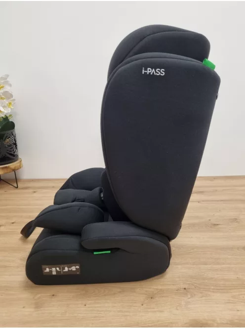 KikkaBoo i-Pass 76-150cm gyerekülés-fekete OUTLET termék