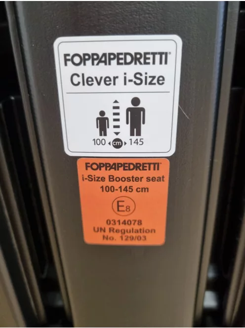 Foppapedretti Clever I-Size autósülés 100-145 cm carbon OUTLET termék