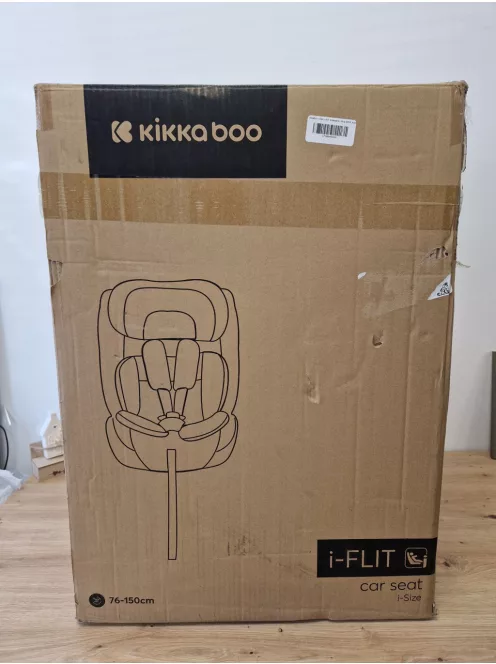 Kikkaboo I-Flit 76-150cm Isofix gyerekülés, fekete szìnű OUTLET termék