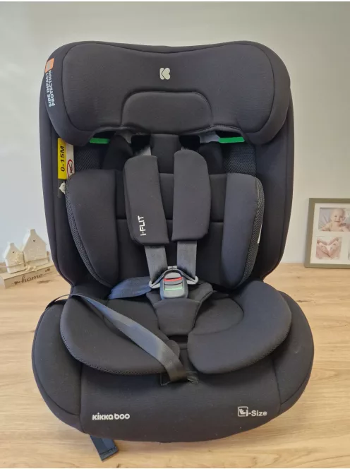 Kikkaboo I-Flit 76-150cm Isofix gyerekülés, fekete szìnű OUTLET termék