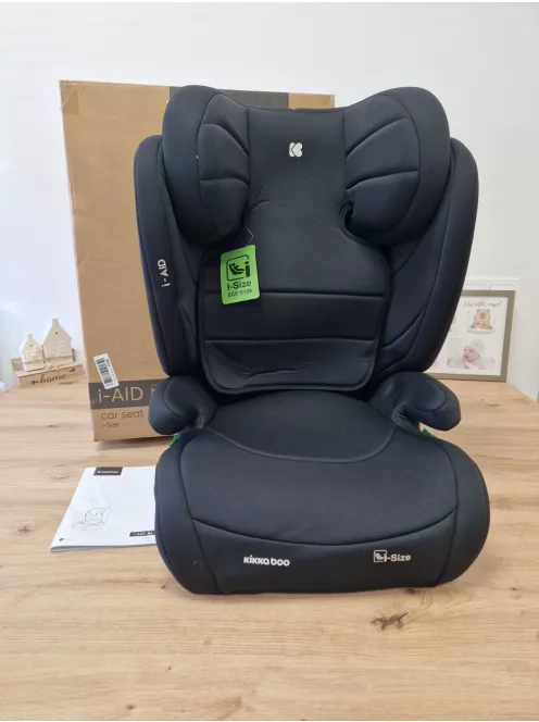 Kikkaboo I-Aid i-size 100-150cm gyerekülés, fekete szìnű OUTLET termék