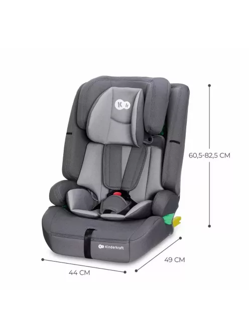 Kinderkraft Safety Fix 2 I-Size Isofix 76-150 cm Gyerekülés-szürke OUTLET termék