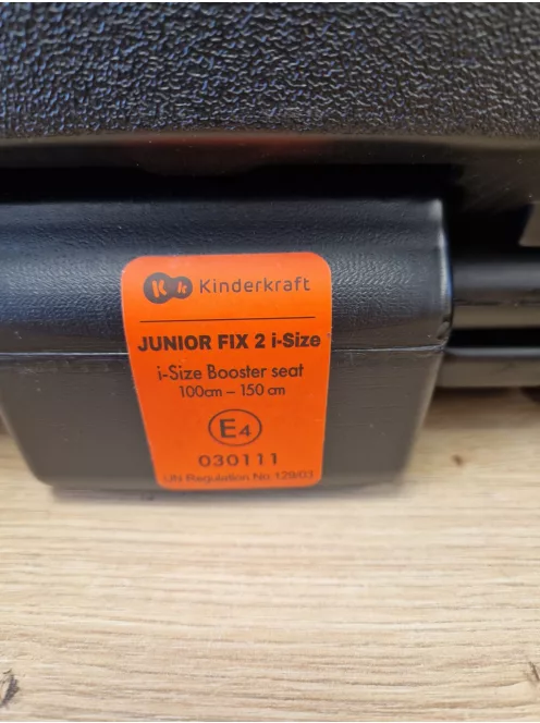Kinderkraft JUNIOR FIX2 I-SIZE gyerekülés 15-36kg  sötétszürke színű OUTLET termék