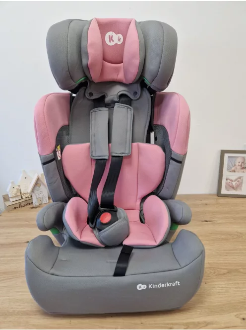 Kinderkraft Comfort Up I-Size 76-150cm gyerekülés pink- szürke OUTLET termék