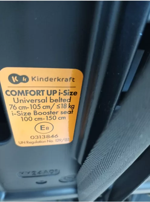 Kinderkraft COMFORT UP i-Size gyerekülés OUTLET termék