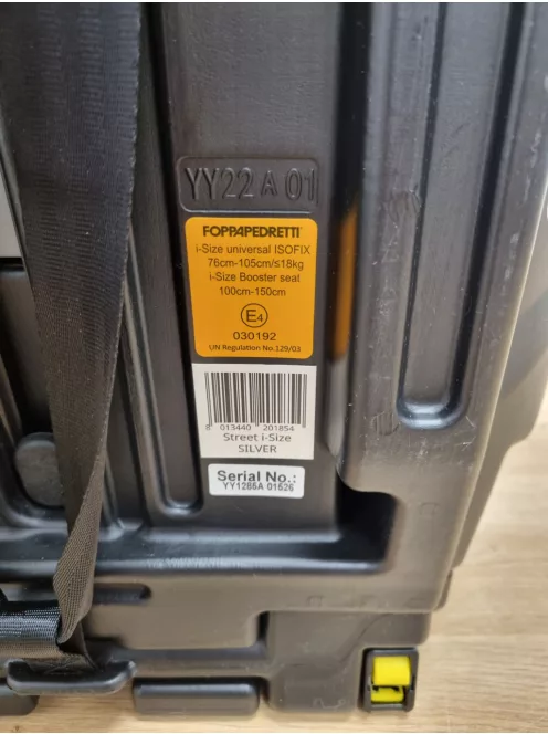 Foppapedretti Street I-Size, isofixes gyerekülés 76-150 cm közötti gyermekeknek, 15 hónapos kortól 12 éves korig OUTLET termék