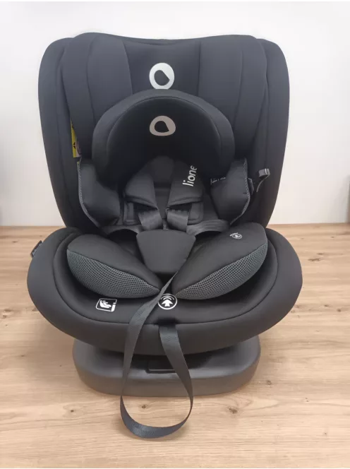 Lionelo Bastiaan i-Size 360 fokban forgatható, autósülés gyerekeknek, fekete OUTLET termék
