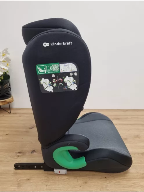 Kinderkraft Junior Fix2 I-SIZE Isofix Gyerekülés 100-150 cm szürke- fekete OUTLET termék