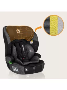   LIONELO Levi I-SIZE 76-150 cm autós gyerekülés szürke-fekete OUTLET termék
