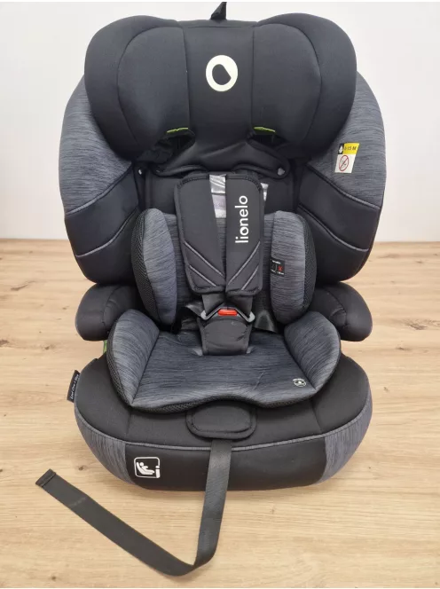 LIONELO Levi I-SIZE 76-150 cm autós gyerekülés szürke-fekete OUTLET termék