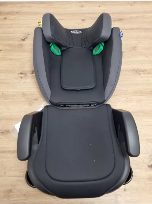 Graco Junior Maxi i-Size gyerekülés , kb. 3,5-12 éves korig (100-150 cm),fekete szürke szìnű OUTLET termék