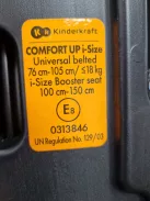Kinderkraft COMFORT UP i-Size gyerekülés 76-150cm szürke-fekete szìnű OUTLET termék